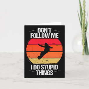 Carte Funny Snowboard Vintage Ckcountry Snowboarder