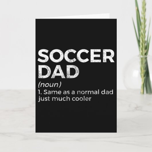 Carte Funny Soccer Dad Definition (Devant)