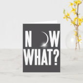 Carte Funny Solar Eclipse August 2017 (Fleur jaune)