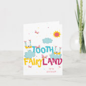 Carte Funny Sparkly Magique Tooth Merci de fée (Devant)