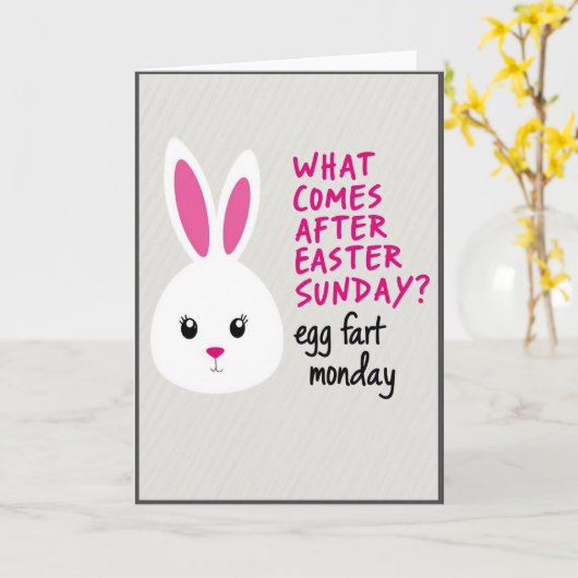 Carte Funny Springtime Creature Card (Fleur jaune)