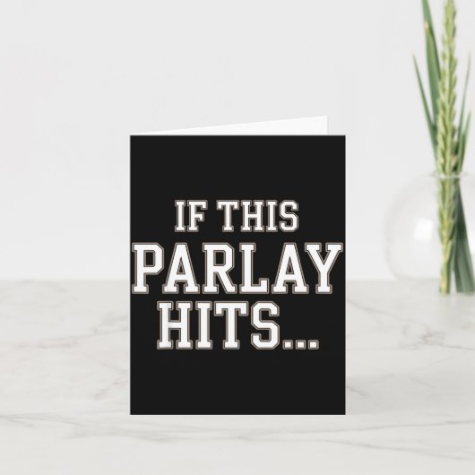 Carte Funny Srts Betting Design For Men Women Srts Gambl (Devant)