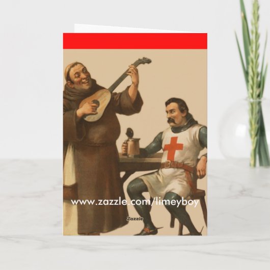 Carte Funny St George's Day (Dos)