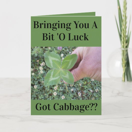 CARTE FUNNY ST PATRICK'S DAY CARD (Devant)