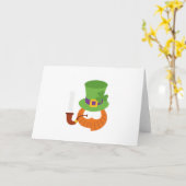 Carte Funny St. Patrick's Day for Kids Boy (Fleur jaune)