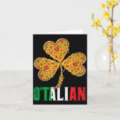 Carte Funny St Patricks Day Irish Zza Italian Pride O'ta (Fleur jaune)