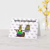 Carte Funny St. Urho's Day Birthday Card pour le 16 mars (Fleur jaune)