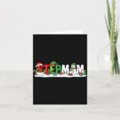 Carte Funny Stepmom Santa Elf Snowman Christmas Womens G (Devant)