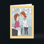 Carte Funny Stressed Out Mother's Day<br><div class="desc">Here's a cute and funny Mother's Day card featuring a mama gets a shocking diagnostisis from her doctor after describing her C'est KIDS. 

Thank you for choosing this original by © Chuck Ingwersen I'm an independent artist,  et I post cartoons every day on Instagram : https://www.instagram.com/captainscratchy</div>