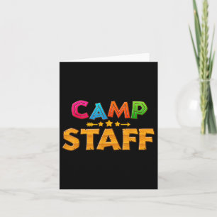 Carte Funny Summer Camp Staff Director Camping Counselor