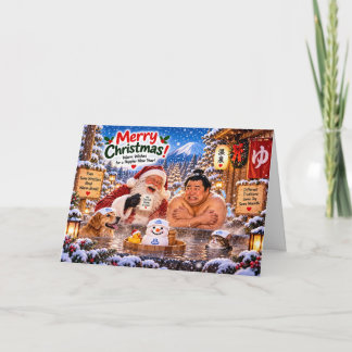 Carte Funny Sumo Wrestler Christmas Card