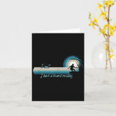 Carte Funny Surfer Je ne peux pas avoir une réunion du c (Fleur jaune)