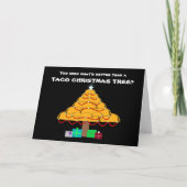 Carte Funny Taco Christmas Tree (Devant)