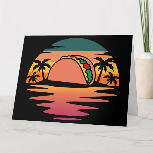 Carte Funny Taco Summer Vacances Île : Cinco De Mayo (Devant)