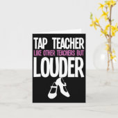 Carte Funny Tap Danse Enseignant Cadeau Tap Danser Sloga (Fleur jaune)