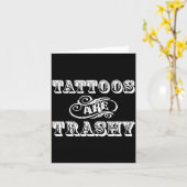 Carte Funny Tattoo Quote Design For Gift  (Fleur jaune)