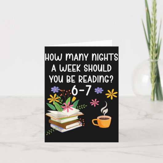 Carte Funny Teacher 67 Six Seven Meme Reading 6-7 Book L (Devant)