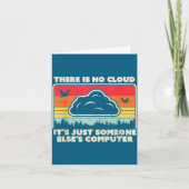 Carte Funny Tech Retro Style There Is No Cloud  (Devant)
