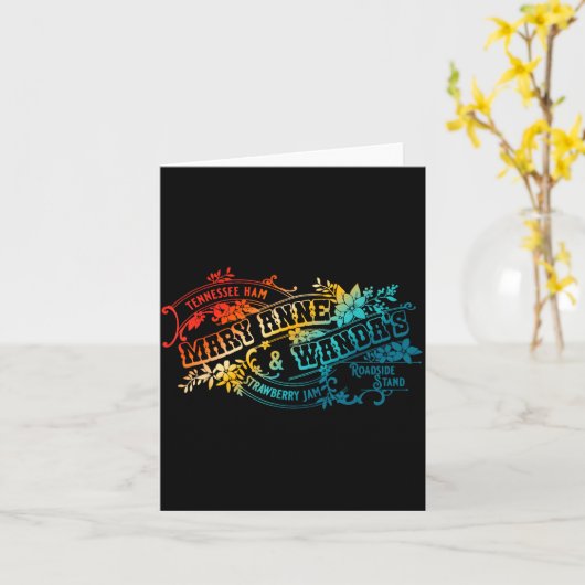 Carte Funny Tennessee-ham Mary Anne & Wanda's Strawb (Fleur jaune)