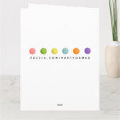 Carte Funny Tennis Anniversaire (Dos)