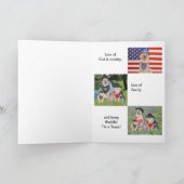 Carte Funny Texas Fête des pères (Intérieur)