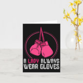 Carte Funny Thai Boxing Femmes Cadeau Muay Thai (Fleur jaune)