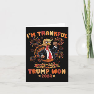 Carte Funny Thanksgiving 2024 Le gagnant de l'élection S