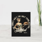 Carte Funny Thanksgiving Retro N Up Inappropriate Stuffe (Devant)