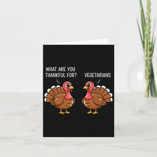 Carte Funny Thanksgiving Turkey Design - What Are You Th (Devant)