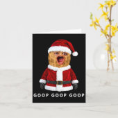 Carte Funny The Burnt Peanut Goop Bungulator Christmas (Fleur jaune)