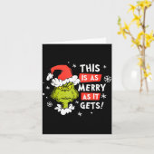 Carte Funny This Is As Merry As It Gets Christmas, Sarca (Fleur jaune)