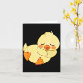 Carte Funny Tired As Duck I Love Cute Ducklings Quote Gi (Fleur jaune)