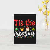 Carte Funny Tis The Season Christmas Tree Santa Funny Xm (Fleur jaune)