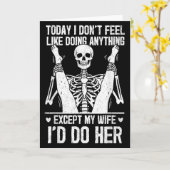 Carte Funny Today I Don't Feel Like Doing Anything Excep (Fleur jaune)