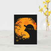 Carte Funny Tortoise Halloween Silhouette Soky Tortoise (Fleur jaune)