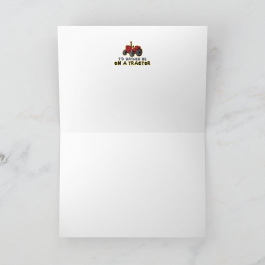 Carte Funny tractor (Intérieur)