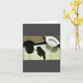 Carte Funny Trashed Panda Drunk Racoon  (Fleur jaune)