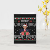Carte Funny Trump 2024 (Fleur jaune)