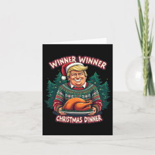Carte Funny Trump Gagnant de l'Humour de Noël Christma
