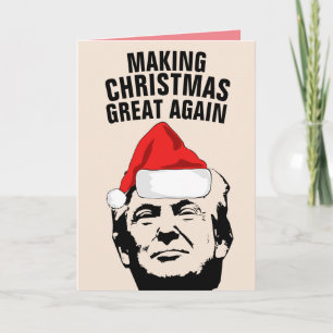 CARTE FUNNY TRUMP GREETING CARDS, RENDANT L'AMÉRIQUE GRA