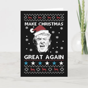 Carte Funny Trump rend à Noël sa grandeur Tee