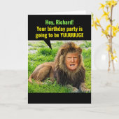 Carte Funny Trump The Lyin' King Birthday Card (Fleur jaune)