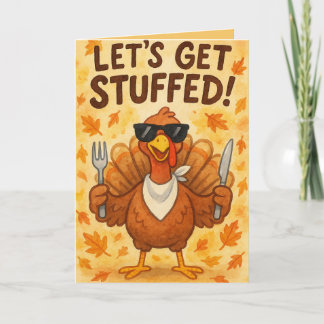 Carte Funny Turkey Day Card – Hilarious Thanksgiving Hum