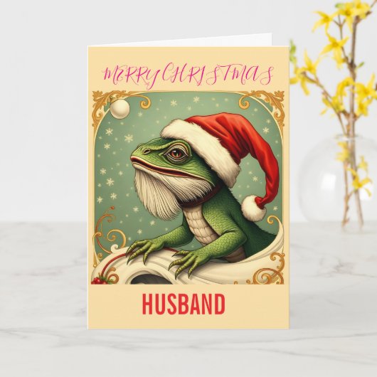 CARTE FUNNY TYPOGRAPHY CHRISTMAS (Fleur jaune)