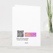 Carte Funny Tyrranosaurus Rex Anniversaire de enfant Nom (Dos)