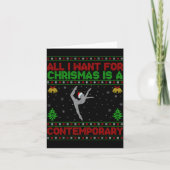 Carte Funny Ugly All I Want For Christmas Is A Contemrar (Devant)