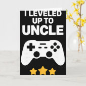 Carte Funny Uncle Art For Uncle Men From New Promoted To (Fleur jaune)
