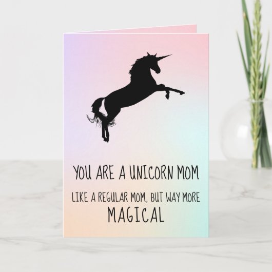 Carte Funny Unicorn StepMom Fête des mères (Devant)