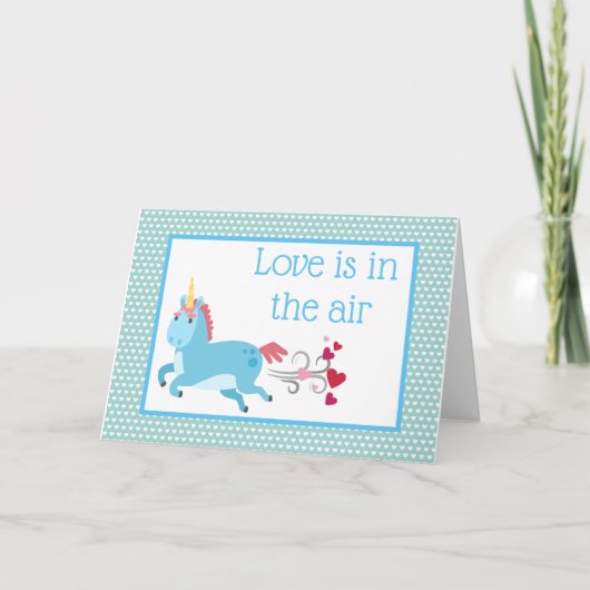 Carte Funny Unicorn Valentine's Day Card (Devant)