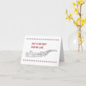 Carte Funny Valentine Card Pickup Line Coeur Frontière S (Fleur jaune)